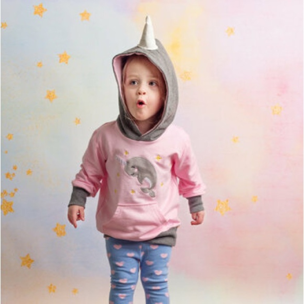 Narwhal toddler hoodie